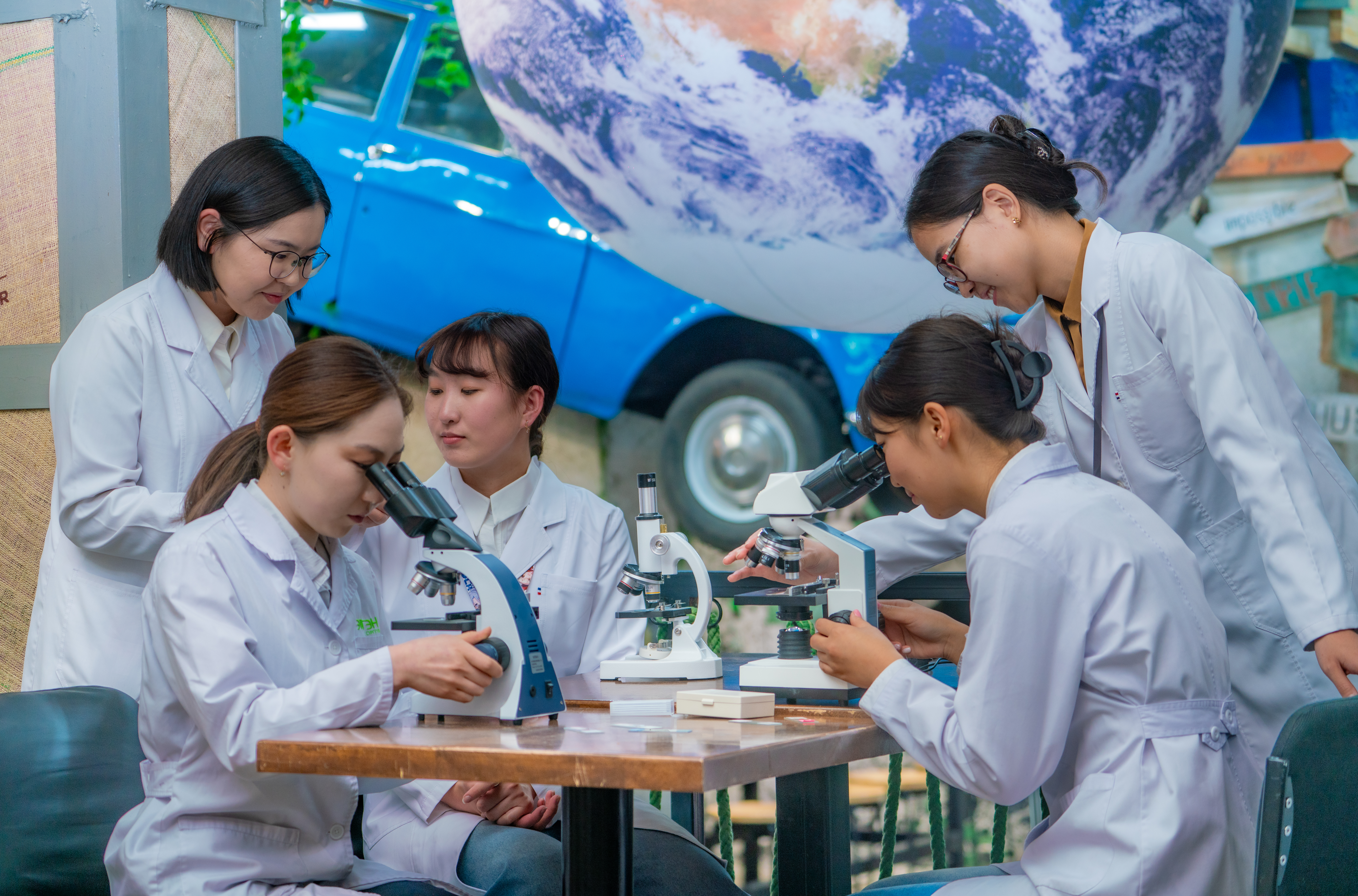 Doctor using stethoscope